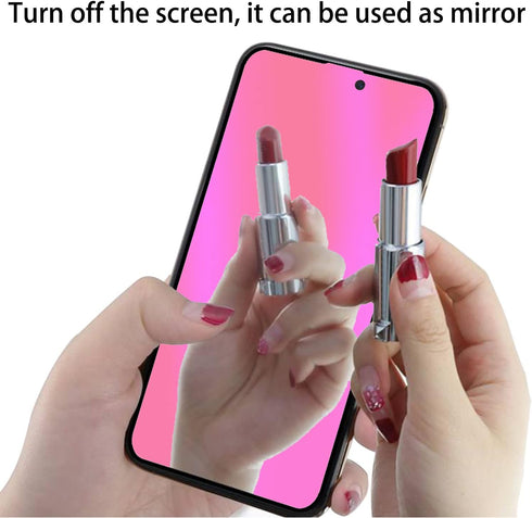 2 Pack Anti-Blue Privacy Tempered Glass Suit for iPhone 12 Pro Max Mirror Anti-Spy Screen Protector Anti-Peeping Film Electroplated Gradient Color...