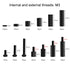 600PCS M3 Male Female Nylon Hex Spacer Standoffs Screws Nuts, Motherboard Standoffs and Screws Assortment Kit, Threaded Pillar for Circuit Board P...