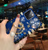 for iPhone 12 Pro Max 6.7" Bling Case Luxury Cute Shine Sparkly Glitter Diamond Rhinestone Flower Soft Trunk Phone Cover with Ring Kickstand Holde...