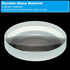 PATIKIL 4" (100mm) Focal Length Double Concave Lens, 50mm Diameter 8mm Height Glass Optically Polished Round Edges Lens for Physics Experiment, Cl...
