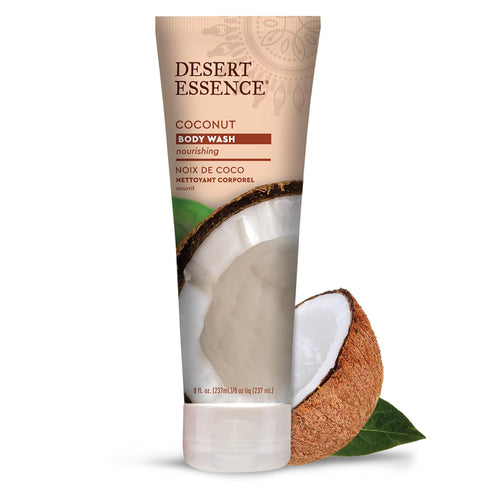 Desert Essence Coconut Body Wash Deep Hydration Infused with Moisture-Rich Botanicals Jojoba Oil, Organic Coconut & Shea Butter - Vegan, Gluten-Fr...