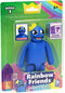 Rainbow Friends – Happy Blue Action Figure (5" Tall Posable Figure, Series 1)...
