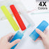 4 Pack Portable Travel Toothbrush Case, Transparent Breathable Plastic Toothbrush Holder for Home, Travel, Business, Camping, School...