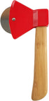 Axe Pizza Cutter with Bamboo Handle and Sharp Rotating Blade - Thacher's Nook...