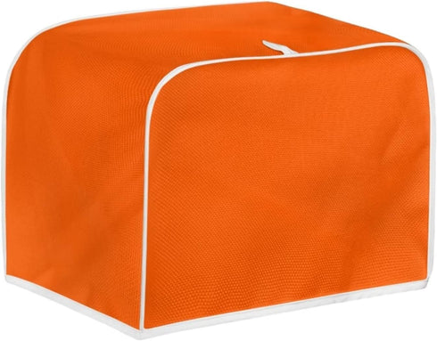 Orange Toaster Dust Cover Washable Polyester 2 Slice Toaster,Kitchen Small Appliance Covers, Toaster Cover Fit for Most Standard 2 & 4 Slice Toast...