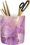 WAVEYU Pen Holder for Desk, Cute Ceramic Pencil Holder, Pen Cup Marker Holder Makeup Brush Holders, Desk Accessories & Workspace Organizers for Ho...