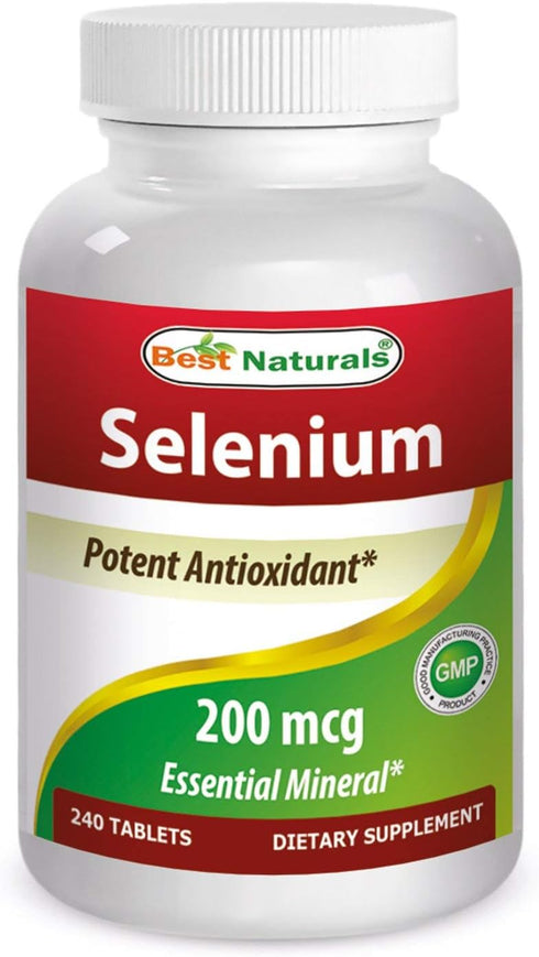 Best Naturals Selenium 200 mcg Supplement, 240 Count...