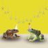 Gemini&Genius Tree Frog Realistic Hand Painted Toy for Backyear Decor, Carnival Game. Bullfrog Figurine Plastic Frogs Rubber Animal Toys for Educa...