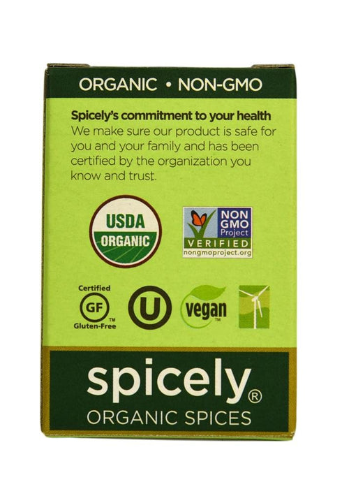 Spicely Organics Turmeric Powder 0.45 Ounce ecoBox Certified Gluten Free...