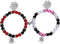 2Pcs Love Heart Mutual Attraction Natural Stone Bead Spider Stretch Bracelet Set for Women Men Red Heart Energy Stone Spider Web Beads Bracelet Ha...