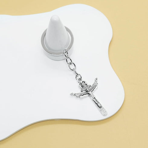 PHAETON 20PCS Cross Keychain Cross Key Chain Cross Keyring Gifts Car Key Chain Ring Holder Souvenir For Gift Jesus Key Rings Religious Favors...