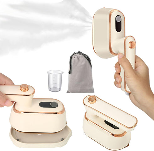 Mini Steamer Travel Iron for Clothes: Compact Handheld Portable Steamers Small Travel Size Clothing Steamer Hand held mini Steam Iron Plancha a de...