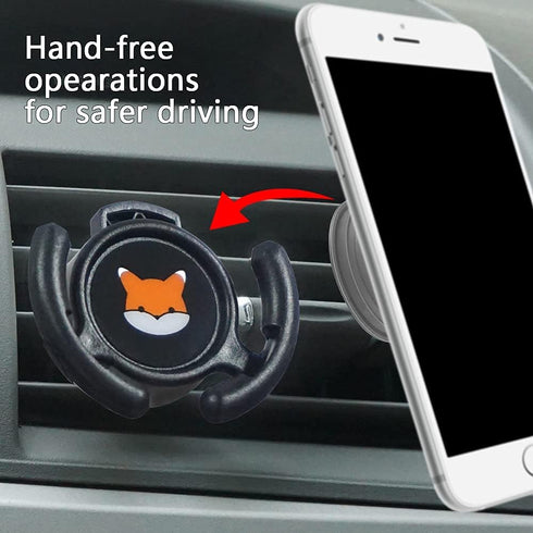 Car Vent Mount Holder 2 Pack - Compatible with Popsocket - Car Mount made for Pop Socket Grips Collapsible Phone Holder for Pop Mount with Secure ...