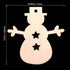 Christmas Wooden Crafts Hanging Ornaments Christmas Tree Decoration Unfinished Wood Cutouts for DIY Blank Slices to Paint (10PCs Snowman Style)...
