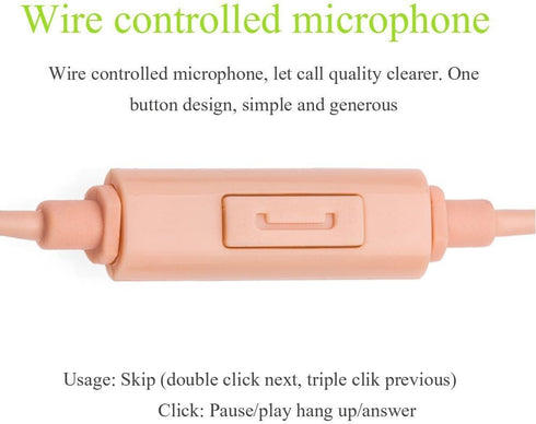 JINSERTA Elf Earbuds Headphones in-Ear Headphones Hands-Free Headset with Mic for iPhone/iPad Android/Computer Cosplay Headset......