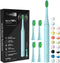 Sonic Electric Toothbrush for Adults and Kids, 40,000 VPM Power Toothbrush, 1.5H Fast Charge Ultrasonic Electric Toothbrushes with 2 Minutes Smart...