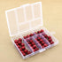 4 Pack Mini Clear Plastic Jewelry Box,6 Grid Small Craft Storage bead organizer with Hanging Design...