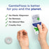 Eco-Dent GentleFloss Dental Floss, Waxed, Mint - Floss with Vegan Plant-Based Wax, Recyclable Cardboard Packaging, 100 Yds Ea (Pack of 6)...