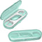 Dental Flossers 2Pcs Green Mini Portable Case,Refillable Toothpicks Dispenser,Storage 10 Count Floss Picks Organizer,Perfect for Your Purse Or Gym...