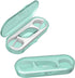 Dental Flossers 2Pcs Green Mini Portable Case,Refillable Toothpicks Dispenser,Storage 10 Count Floss Picks Organizer,Perfect for Your Purse Or Gym...
