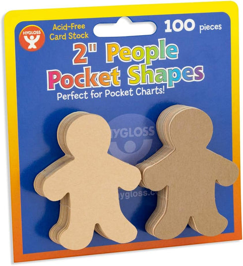 Hygloss Products People Paper Cut Outs Culturally Diverse Family, Cardstock, 2" Mini, 100 ct, 2-Inch, Assorted...
