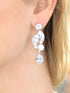 Mariell Bridal and Wedding Large Statement Earring, Bold Size Cubic Zirconia Crystal Jewelry for Brides, Pageant, Prom and Mother of the Bride...