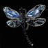 Dragonfly Brooch Rhinestone Crystal Brooch Animals Pin for Women Jewelry Outfits Decoration Blue...