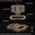 Universal Molle Phone Chest Mount Phone Holder Quick Release Folded Navigation Board for Screen Size 4.7"-6.7" (Tan)...