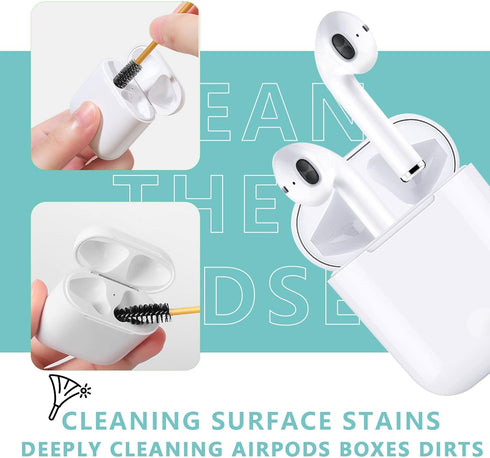 203PCS Airpod Cleaner Kit,iPhone Charge Port Cleaning kit,Airpods Earbud Cleaning Putty, Remove Ear Wax,Phone Phone Cleaning kit,for Airpods Charg...