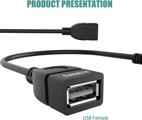 USB to Aux Audio Adapter, 3.5mm Male to USB Female Adapter for Playing Music with U-Disk in Your Car,orked only When Your CAR 3.5mm AUX Port Must ...