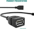 USB to Aux Audio Adapter, 3.5mm Male to USB Female Adapter for Playing Music with U-Disk in Your Car,orked only When Your CAR 3.5mm AUX Port Must ...