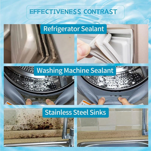 SOLFULL Home Black Stain Remover Gel Household Cleaner Gel for Bathroom Kitchen, Washing Machine, Refrigerator Strips, Grout Cleaner,Household Cle...