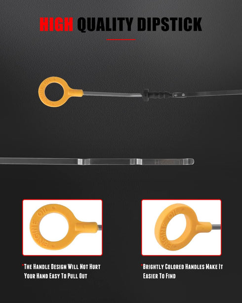 cciyu Oil Dipstick 22.72" Oil Level Indicator Fit for Infiniti JX35 for Infiniti QX60 for Nissan Altima for Nissan Maxima for Nissan Murano for Ni...