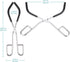 stonylab Beaker Tongs, Laboratory Beaker Clamp Beaker Tongs with Plastic Coated Jaws, 10 inches Length...