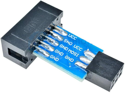 2pcs 10 Pin Convert to Standard 6 Pin Adapter Board F ATMEL AVRISP USBASP STK500 CF...