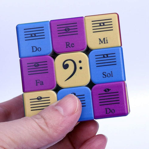Speed Cube 3x3x3 Music Notes Design Magic Cube Puzzle,IQ Games Puzzles Relief Effec Gift Music Lovers Kids Adult Toys,5.6cm/2.2"...