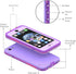 iPhone SE 2020 / iPhone 8 Waterproof Case, IP68 Full-Body Sturdy, Built-in Screen Protector, Shockproof - Purple...
