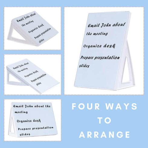 Dry Erase Board, Small Whiteboard with Stand, A4 Size 11.7 x 8.3 Inches with Two Dry Erase Markers...