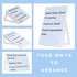 Dry Erase Board, Small Whiteboard with Stand, A4 Size 11.7 x 8.3 Inches with Two Dry Erase Markers...