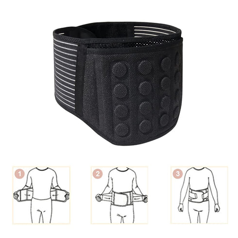 Heating Lower Back Brace Cordless Back Support Belt for Pain Relief Heated Waist Belt Wrap with Heating Pad Adjustable Lumbar Support for Men Wome...
