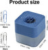 Magnetic Paper Clip Dispenser, Magnetic Paper Clips Organizer, 28mm, with 130 Paper Clip for School Home Office (Blue)...