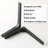SAYAYO Wall Shelf Brackets Black, 6 x 5 Inch Iron Metal Shelf Brackets L Shaped Corner Support Brackets for DIY Floating Shelf, 4 PCS...