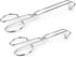 UPIT Kitchen Triangle Tongs for Cooking, Heavy Duty Stainless Steel Scissor-Shaped Serrated Serving Plier for Barbeque, Vegetable, Fruits, Food, M...