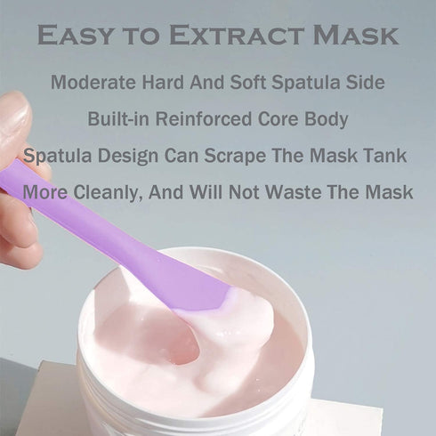 Silicone Facial Mask Applicator Face Masks Skincare Brush Facial Scrubber Double-Head Lotion Spatula Scoop for Makeup,Foundation,Cream,Lotion,Mois...