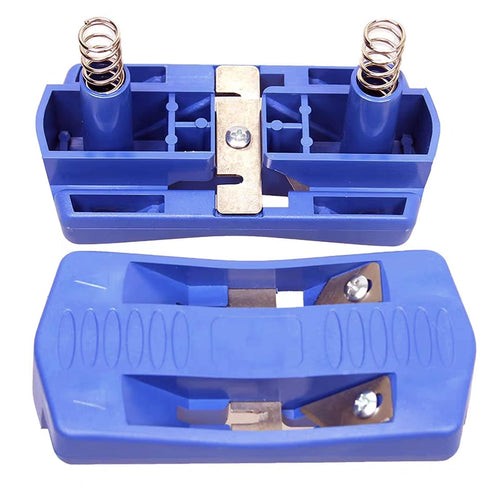 Edge Banding Trimmer, Mini Plastic PVC Plywood Melamine Wood Edge Band Cutter Manual Trimming Woodworking Tool for Plywood Melamine Wood Double Ve...