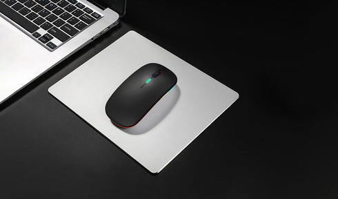Wireless Bluetooth Mouse,LED Rechargeable Silent Slim Laptop Mouse,Portable(BT5.2+USB Receiver) Dual Mode Computer Mouse for Laptop,Desktop Comput...