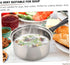 1 Set Stainless Steel Pot Saucepan Soup Pot Cooking Pan Deep Skillet Nonstick with Lid Stainless Steel Stock Pot Milk Stockpot Small Pot Sauce Pan...