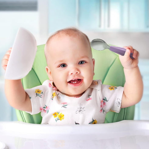 Toddler Utensils, 6PCS Toddler Forks and Spoons Set, Kids Silverware Set with Silicone Anti-Choke Handle, Self-Feeding Toddler Utensils, Children ...