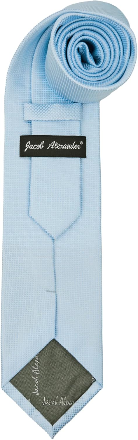 Jacob Alexander Men's Woven Subtle Mini Squares Regular Length Neck Tie...