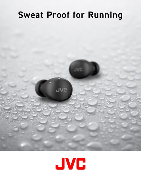 JVC Compact and Lightweight Gumy Mini True Wireless Earbuds Headphones, Long Battery Life (up to 23 Hours), Sound with Neodymium Magnet Driver, Wa...